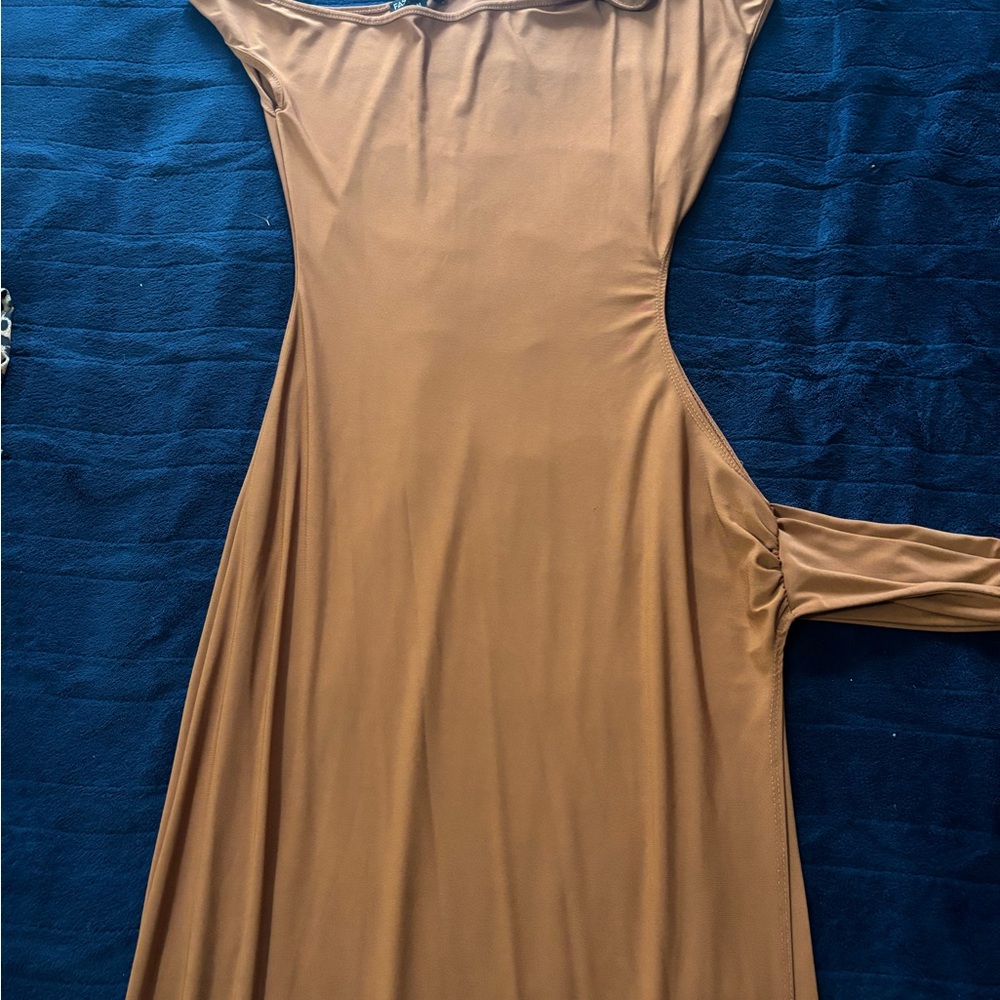 Elegant Tan Women's Dress